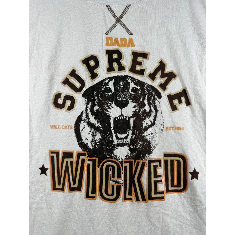 Vintage Rare DADA Supreme Wicked Wildcats logo T-shirt Mens XL Long